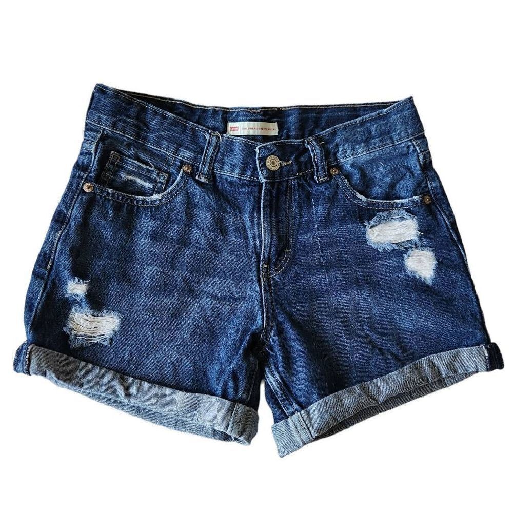Levis Girl's Shorty Short Denim Shorts Size 16